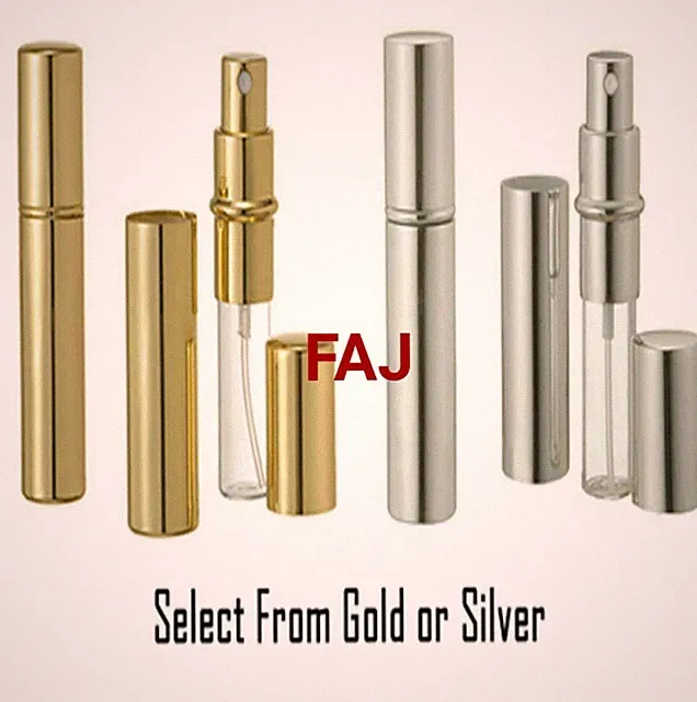 10ml Empty Atomizer Refillable Perfume Travel Size Glass & Aluminum Spray Bottle