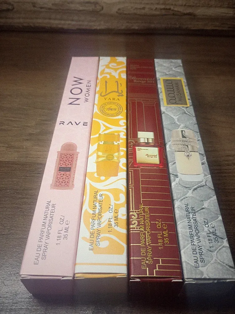 4 Mixed 35ML Travel Size Perfume Samples for Women New In Box