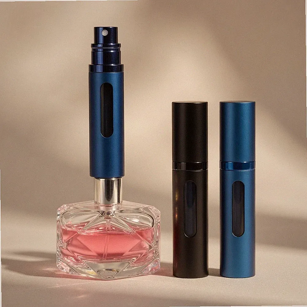 5p Travel Perfume Atomizer 8ml Refillable Mini Spray Bottle for Travel Cosmetics