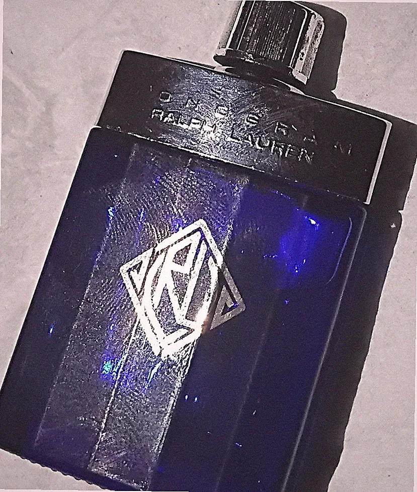 Ralph Lauren Monogram Blue Bottle Eau de Toilette Men's Perfume Spray Fragrance